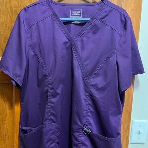 XL Cherokee Deep Purple Scrub Top